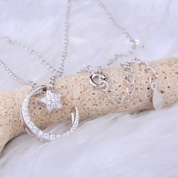 Starcella Jewelry - Moon & Star Necklace